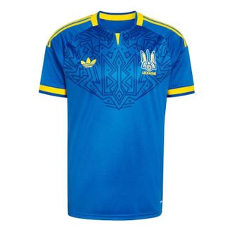 adidas Ukraine 2026 Away Jersey Asia Sizing Glow Blue JZ7005
