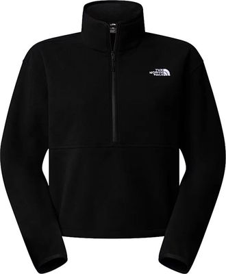The North Face Jassen, Dames, Zwart, M, Katoen, Glacier Fleece 1/2-Zip Korte Jas