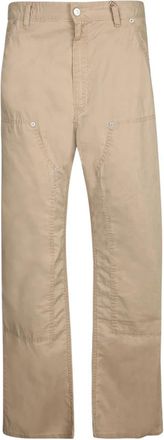 Maison Margiela Werkbroeken - Heren - Straight fit broeken - Beige - W31 - Katoen - Broeken