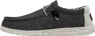 Hey Dude Mens Wally Stretch Shoe In Opal Black