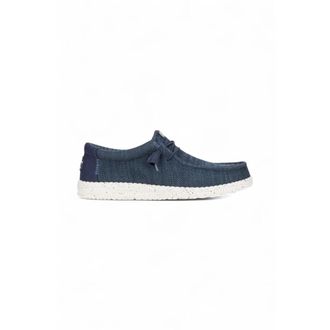 Hey Dude Stretch Sox Mocassins Lichtgewicht Zand - Heren - Veterschoenen - Blauw - 45 EU - Katoen - Schoenen