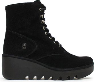 FLY London BIRR534FLY Oil Suede Womens Ankle Boots - Black - Size:UK 4