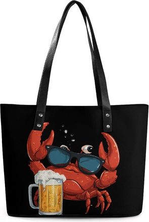 Generic Victorys Crab Ocean Animal Tote Bags for Women Cute Shoulder Purses Handbags