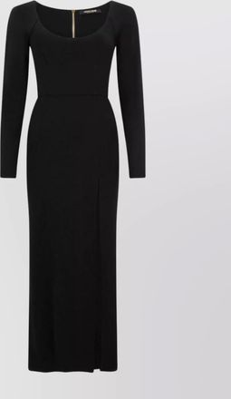 Roberto Cavalli midi dress with long sleeves and side slit