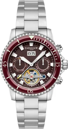 Earnshaw Duncan Automatic Red Dial Mens Watch ES-8312-33