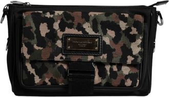 Dolce & Gabbana Leopard Jacquard Crossbody Tas - Heren - Schoudertassen - Veelkleurig - ONE Size - Tassen