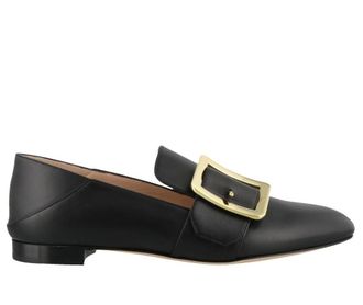 Bally Ladies Janelle Black Leather Loafers