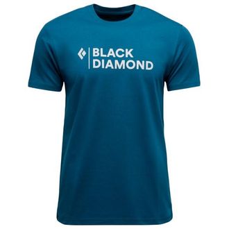 Black Diamond Mini Stacked S/S Tee T-Shirt f&uuml;r Herren | blau
