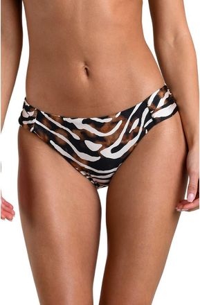 Sunshine 79 Nightlife Ruched Bikini Bottoms in Multi at Nordstrom, Size 14