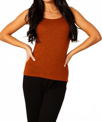 French Kyss Sleeveless Tank Top In Spice