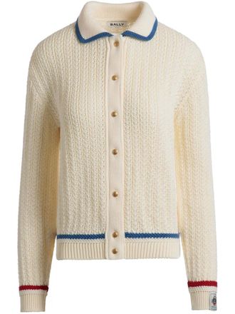 Bally cotton cardigan - women - Cotton - 46 - White