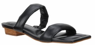 Carrano Womens Phoebe Leather Slide Sandal In Black