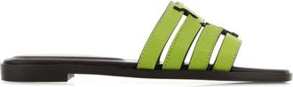 Tory Burch Green Slip On Sandals