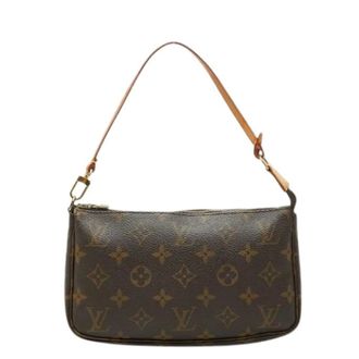 Louis Vuitton Pre-owned Shoulder Bags, female, Brown, Size: ONE SIZE Pre-owned Monogram Pochette