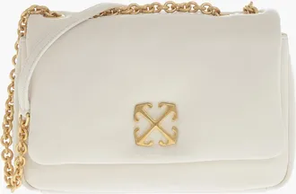 Off-white Borsa a Spalla JITNEY in Pelle Puffer con Catena Dorata Off-White