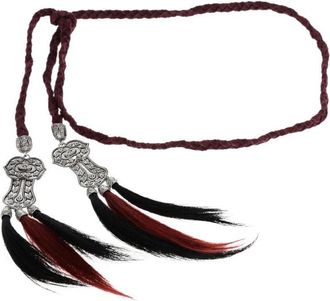 Dsquared2 Maroon Braided Adjustable Belt