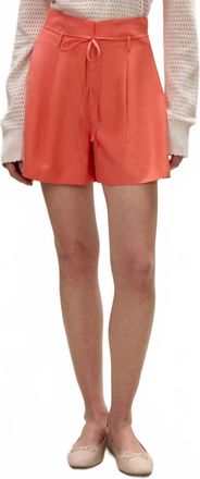 Rebecca Taylor Lena Shine Shorts In Coral