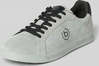 Bugatti Sneaker aus beschichtetem Leder Modell Powder in Hellgrau, Gr&ouml;&szlig;e 40