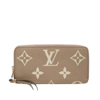 Louis Vuitton Pre-owned Vintage lange portemonnee (bi-fold) - Dames - Pre-owned - Beige - Maat: ONE Size Leer