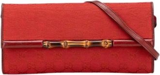 Gucci Pre-owned Clutches, female, Red, Size: ONE SIZE Pre-owned Leather Clutch