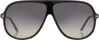 Tom Ford Mens Tom Ford Spencer Gradient Smoke Lens Shiny Black Sunglasses - Size: ONE size
