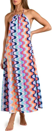 Sunshine 79 Untamed Tropics Halter Maxi Dress in Multi at Nordstrom, Size Large/x-Large