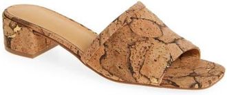 Chocolat Blu Cindy Slide Sandal in Gold Cork at Nordstrom, Size 8.5
