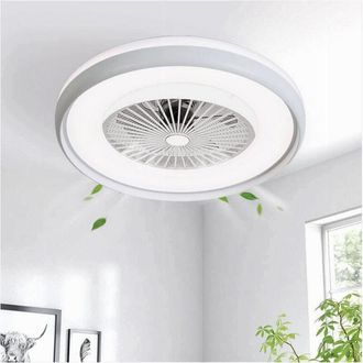 Trade Shop Trade Shop Traesio - Plafoniera Led 62 w Ventilatore Dimmerabile Telecomando 3 Colorazioni Luce 60006