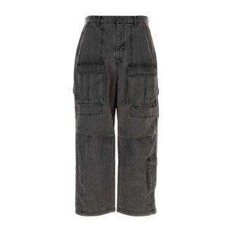 Juun.J Broeken, Heren, Zwart, M, Nylon, Nylon Cargo Pant