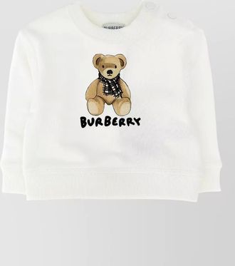 Burberry thomas orsetto cotton crew neck sweatshirt