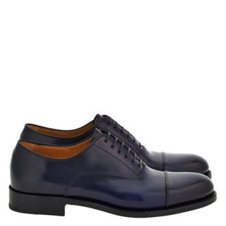 Ferragamo Fabian Tramezza Oxford With Toe Cap, Size 9 E