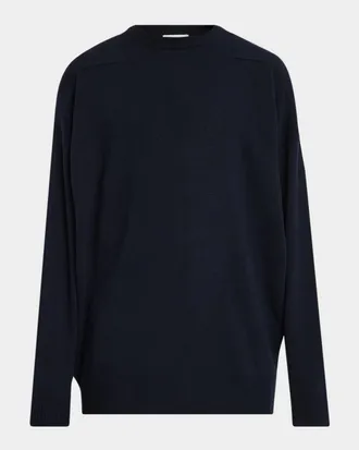 Jil Sander Men & apos;s Dropped-Shoulder Crewneck Sweater