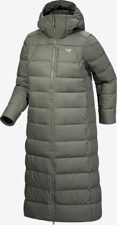 Arc'teryx Langer gesteppter Kapuzenparka aus technischem Gewebe Thorium