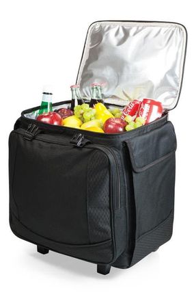 Picnic Time Bodega Rolling Cooler in Black at Nordstrom
