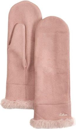 Echo Stretch Suede Mitten in Powder Pink at Nordstrom, Size Medium