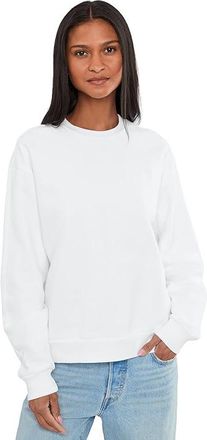 AllSaints Mabel Etta Sweat Womens Sweatshirt Optic White : LG (US 10-12), Cotton
