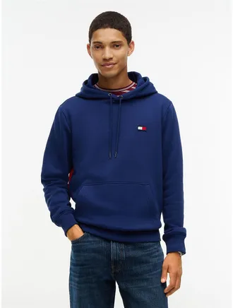 Tommy Hilfiger Mens Back Flag Colorblock Hoodie - Preppy Navy - XXXL
