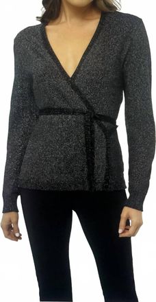 Anatomie Christa Wrap Sweater In Black