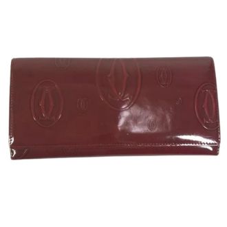 Cartier Pre-owned Wallets, female, Red, Size: ONE SIZE Pre-owned Vintage Long wallet (bi-fold)
