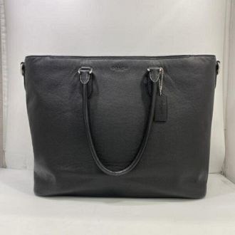 Coach Black Leather Tote Bag (Pre-Owned)