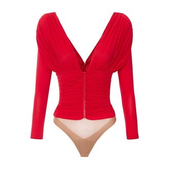 Elisabetta Franchi Dames, Tops, Rood, Maat: XS Jersey
