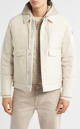 Moose Knuckles Brixton Down Trucker Jacket in Alabaster - 1705 at Nordstrom, Size X-Large