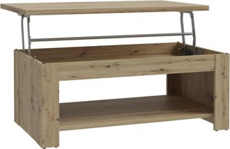 Home Heavenly Home Heavenly - Mesa Centro Elevable Dumi. Mesa Auxiliar De Sal&oacute;n Elevable De L&iacute;neas Rectas Modernas. Altura De 45,2 Hasta 66 C Color : Artisan