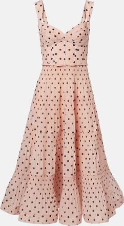 Zimmermann Abito bustier a pois