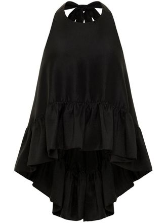 Azeeza Top Winston con ruches - Nero