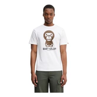 A Bathing Ape A Bathing Ape, Hombre, Camisetas, Blanco, Talla: L