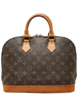 Louis Vuitton Brown Coated/Waterproof Canvas Alma Pm M51130 (Authentic Pre- Loved)