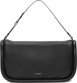 J.W.Anderson Bumper-36 leather shoulder bag - unisex - Polyester/Cotton/Calf Leather - One Size - Black