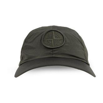 Stone Island Baseball Cap - Heren - Petten - Groen - L - Polyester - Accessoires