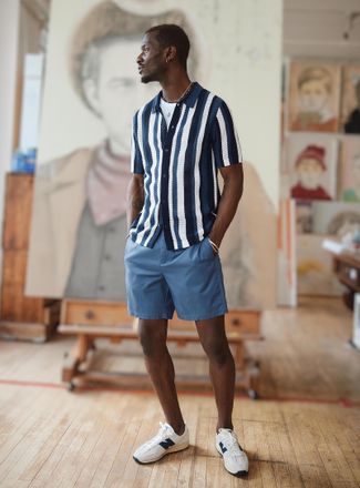 Le 31 Mens Lightweight weave Bermuda Shorts Inseam: 7.5